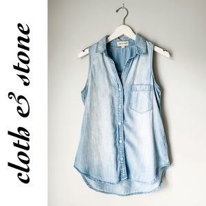 cloth & stone chambray sleeveless